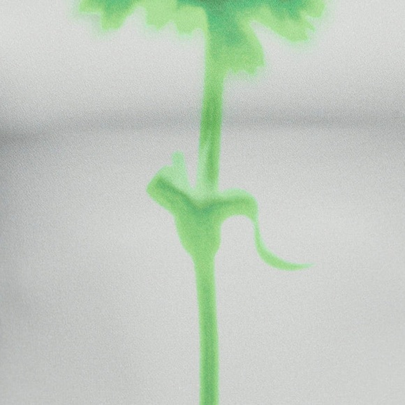 Versace Collection Elegant Green Floral Dress Size 6 US - Picture 3 of 7